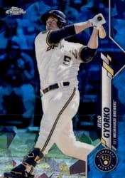 2020 Topps Chrome Update Sapphire Edition Base Set Jedd Gyorko #U-61 card