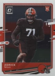 2020 Donruss Optic Base Set Jedrick Wills #119 card