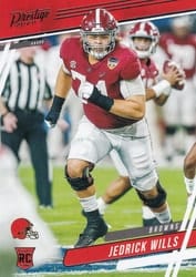 2020 Panini Prestige Base Set Jedrick Wills #250 card