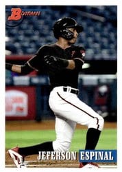 2021 Bowman Heritage Base Set Jeferson Espinal #192 card