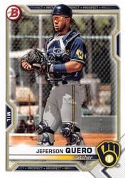 2021 Bowman Draft Base Set Jeferson Quero #BD-183 card