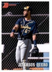 2021 Bowman Heritage Base Set Jeferson Quero #219 card