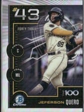 2025 Bowman Bowman Scouts Top 100 Jeferson Quero #BTP-43 card