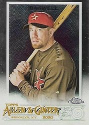 2020 Topps Allen & Ginter Chrome Base Set Jeff Bagwell #8 card