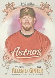 2021 Topps Allen & Ginter Base Set Jeff Bagwell #20 card