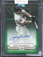 2023 Topps Definitive Collection Defining Images Autographs Jeff Bagwell #DIA-JBA card