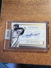 2023 Topps Definitive Collection Legendary Autographs Jeff Bagwell #LAC-BAG card