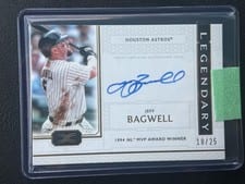 2024 Topps Definitive Collection Legendary Autographs Jeff Bagwell #LAC-JB card