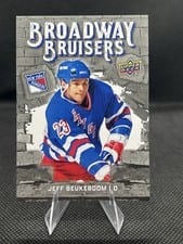 2025-26 Upper Deck New York Rangers Centennial Broadway Bruisers Jeff Beukeboom #BB-5 card