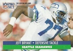 1991 Pro Set Base Set Jeff Bryant #299 card
