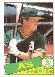 1985 Topps Base Set Jeff Burroughs #91 card