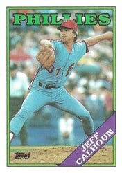 1988 Topps Base Set Jeff Calhoun #38 card
