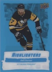2022-23 Upper Deck Highlighters Jeff Carter #HL-2 card