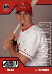 2002 Upper Deck 40-Man Base Set Jeff DaVanon #32 card