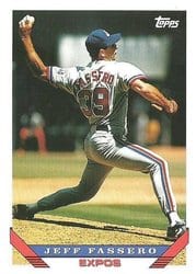 1993 Topps Base Set Jeff Fassero #178 card