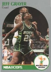 1990-91 Hoops Base Set Jeff Grayer #174 card