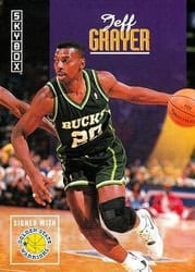 1992-93 SkyBox Base Set Jeff Grayer #134 card
