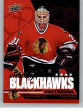 2025-26 Upper Deck Chicago Blackhawks Centennial Box Jeff Hackett #49 card