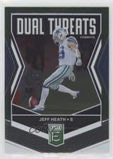 2019 Panini Donruss Elite Dual Threats Jeff Heath Purple #DT-8 card