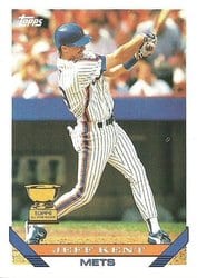 1993 Topps Base Set Jeff Kent #703 card