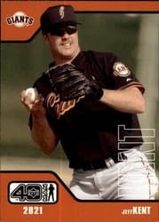 2002 Upper Deck 40-Man Base Set Jeff Kent #742 card
