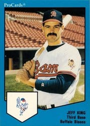 1989 ProCards FutureStars AAA Base Set Jeff King #1671 card