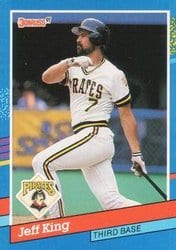 1991 Donruss Base Set Jeff King #233 card