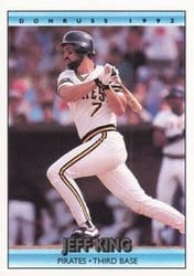 1992 Donruss Base Set Jeff King #468 card
