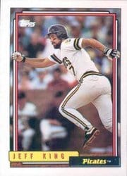 1992 Topps Base Set Jeff King #693 card