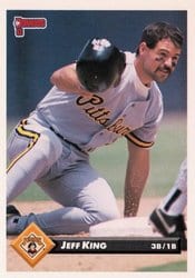 1993 Donruss Base Set Jeff King #252 card