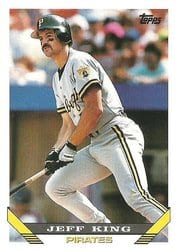 1993 Topps Base Set Jeff King #136 card