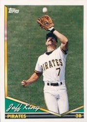 1994 Topps Base Set Jeff King #44 card