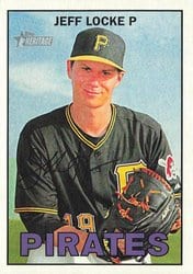 2016 Topps Heritage Base Set Jeff Locke #55 card