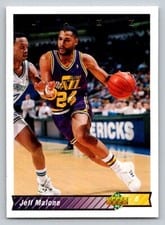 1992-93 Upper Deck Base Set Jeff Malone #178 card