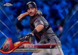 2018 Topps Chrome Sapphire Edition Base Set Jeff Mathis #474 card