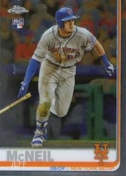 2019 Topps Chrome Base Set Jeff McNeil #152 card