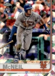 2019 Topps Chrome Sapphire Edition Base Set Jeff McNeil #281 card