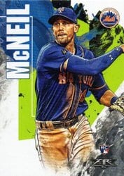 2019 Topps Fire Base Set Jeff McNeil #21 card