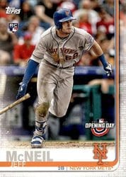 2019 Topps Opening Day Base Set Jeff McNeil #133 card