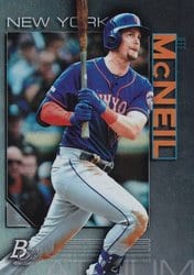2020 Bowman Platinum Base Set Jeff McNeil #53 card