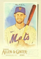 2020 Topps Allen & Ginter Base Set Jeff McNeil #157 card