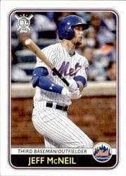 2020 Topps Big League Base Set Jeff McNeil #42 card