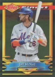 2021 Finest Flashbacks Base Set Jeff McNeil #184 card