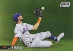 2021 Stadium Club Chrome Base Set Jeff McNeil #15 card
