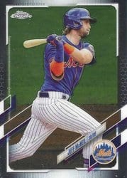 2021 Topps Chrome Base Set Jeff McNeil #214 card