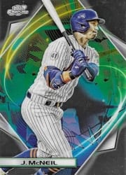 2022 Topps Cosmic Chrome Base Set Jeff McNeil #33 card