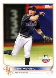 2022 Topps Opening Day Base Set Jeff McNeil #4 card