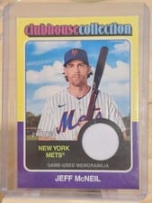 2024 Topps Heritage Clubhouse Collection Relic Jeff McNeil #CCR-JMC card