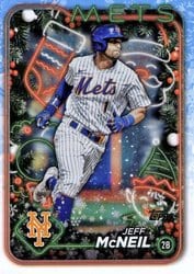 2024 Topps Holiday Base Set Jeff McNeil #H61 card