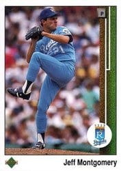 1989 Upper Deck Base Set Jeff Montgomery #618 card